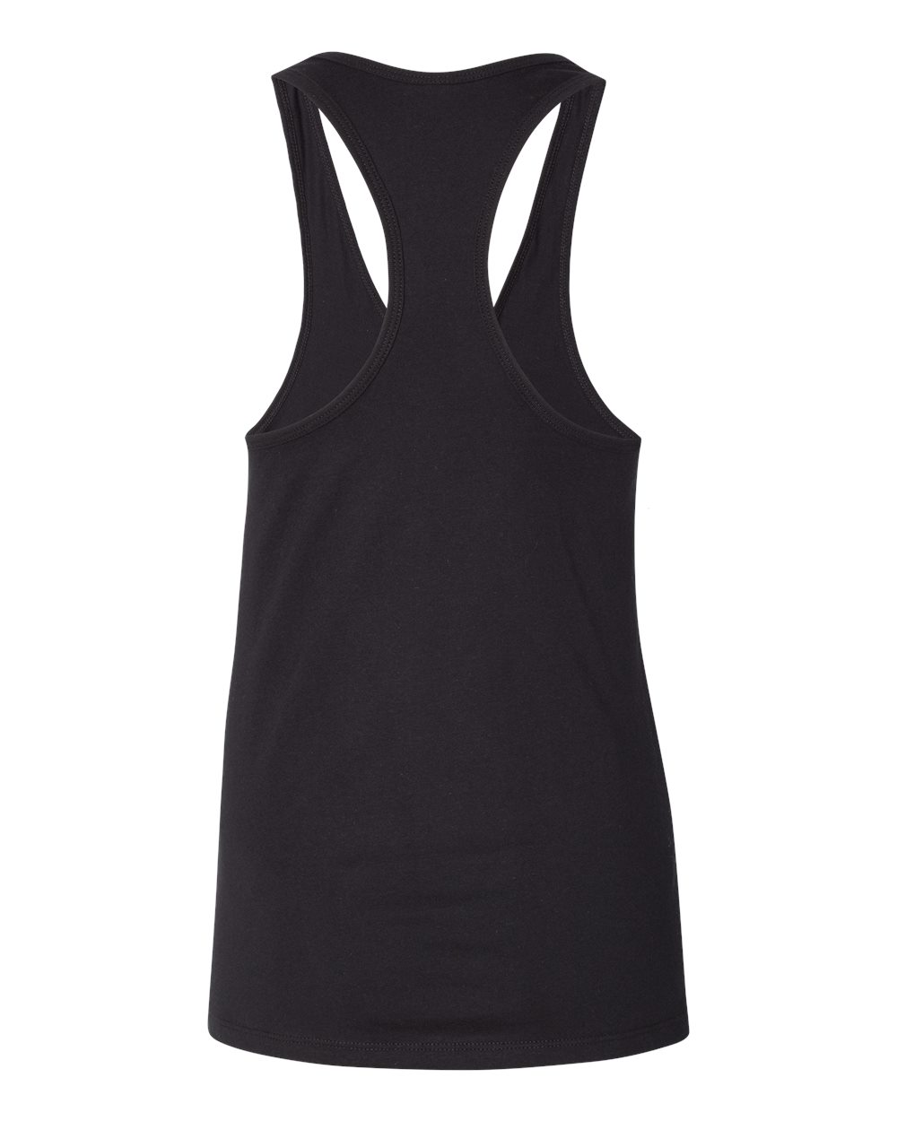 Black Color Women's Jersey Racerback Tank