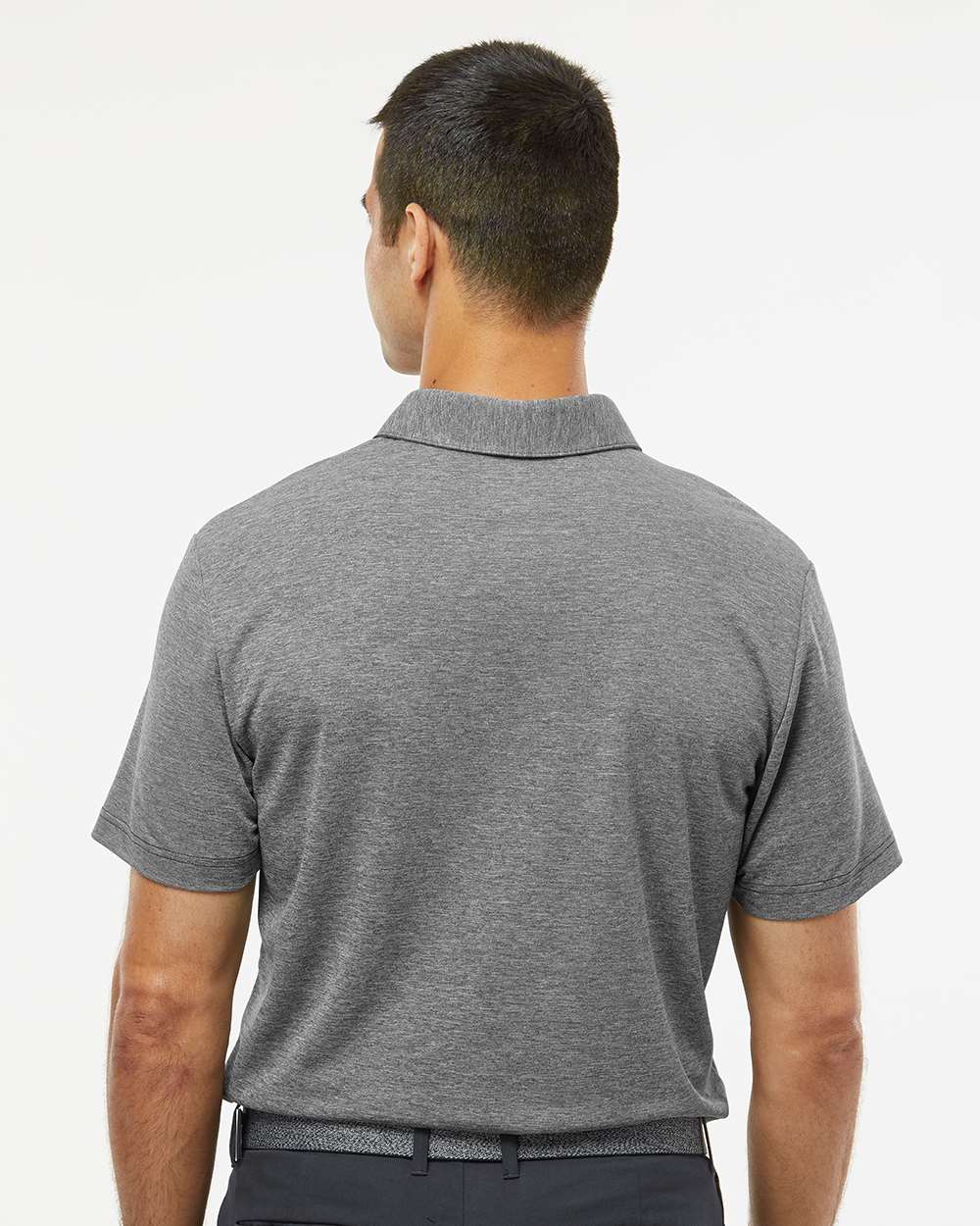 Adidas A582 Heathered Polo Shirt #colormdl_Black Melange