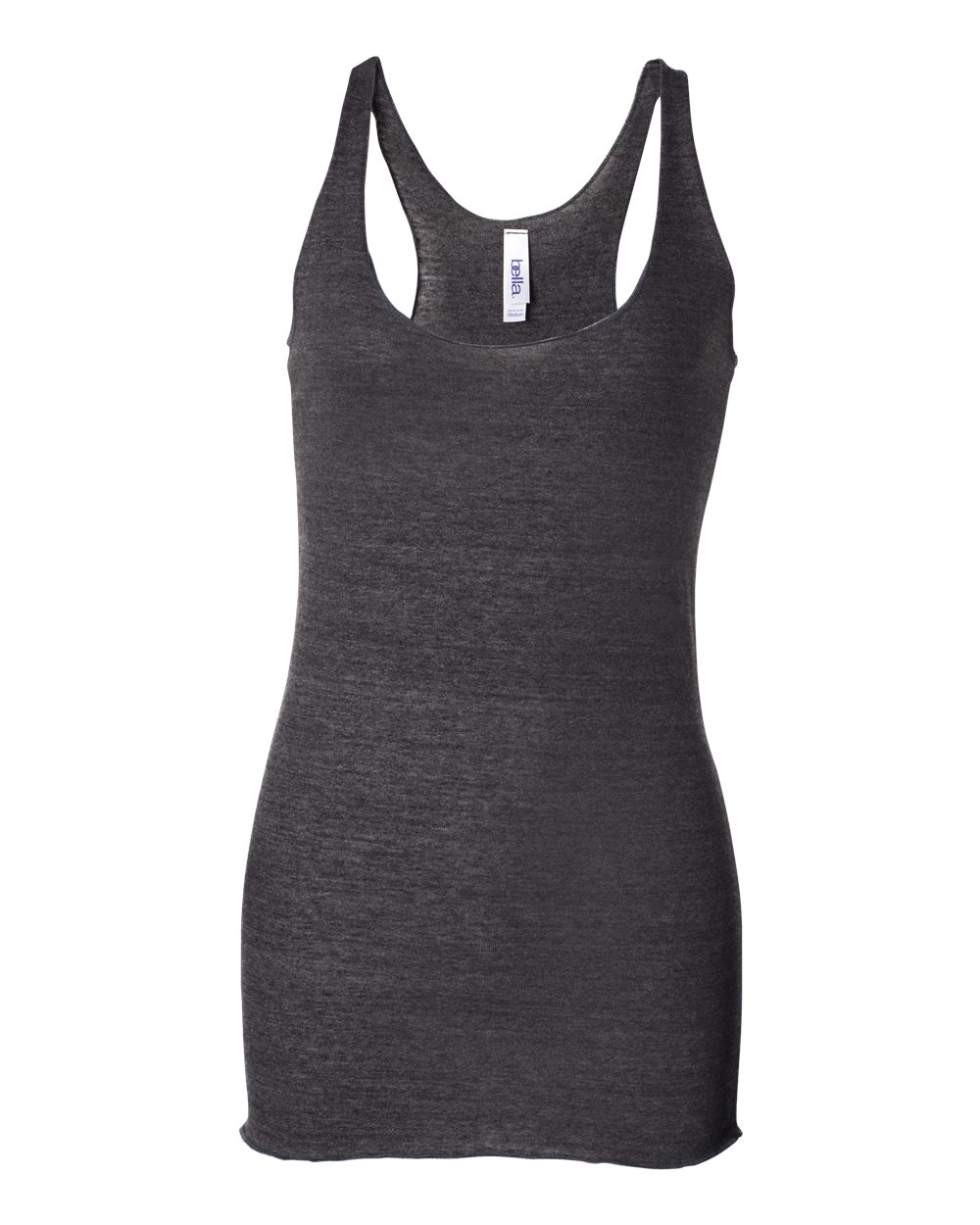 Charcoal Black Triblend Women's Triblend Racerback Tank 8430