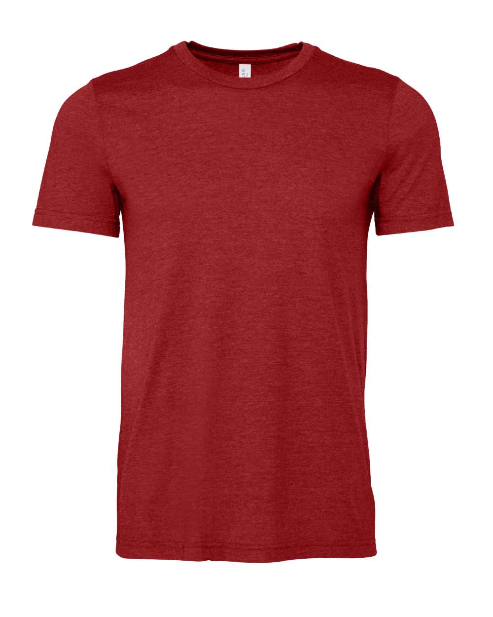 Heather Canvas Red Color CVC Jersey Tee