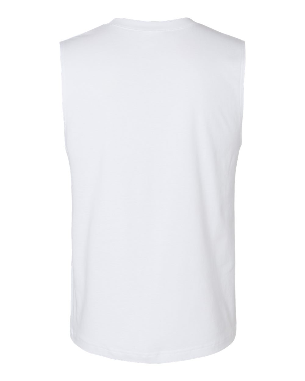 White Color Jersey Muscle Tank