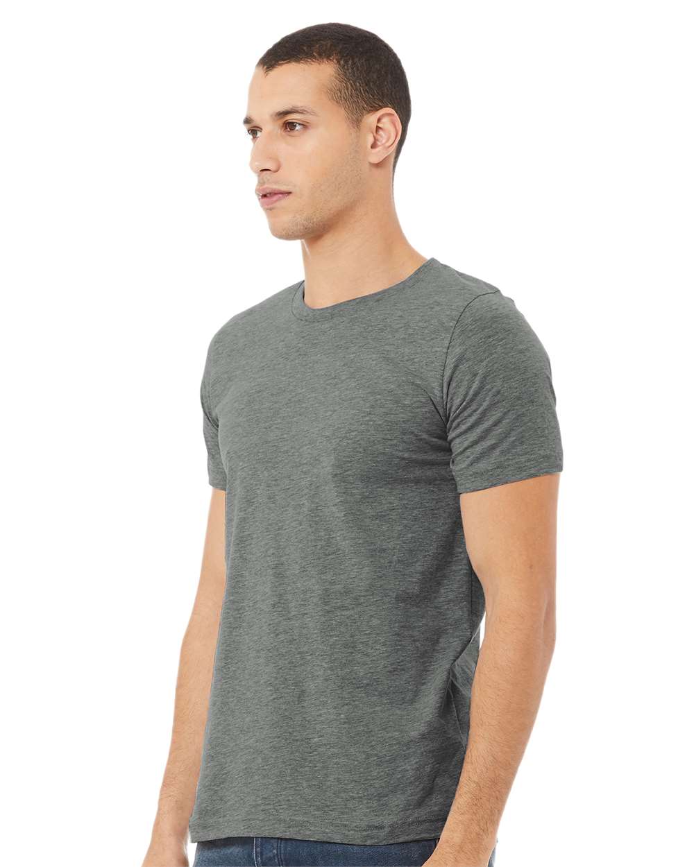 mdl Deep Heather Color CVC Jersey Tee