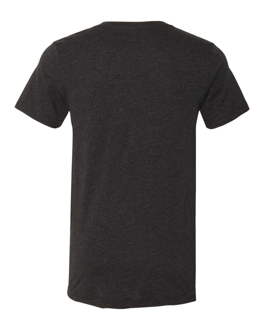 BELLA + CANVAS Unisex Heather CVC V-Neck Tee 3005CVC #color_Black Heather