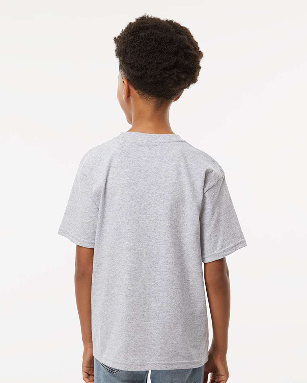 M&O Youth Gold Soft Touch T-Shirt 4850 #colormdl_Sport Grey