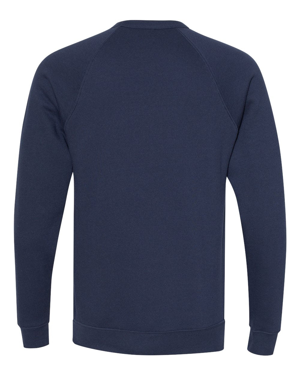 Navy Color Unisex Sponge Fleece Raglan Crewneck Sweatshirt