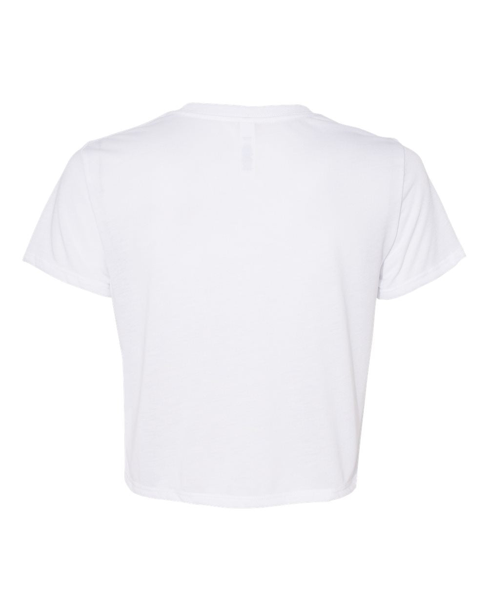 White Color Women’s Flowy CropTee