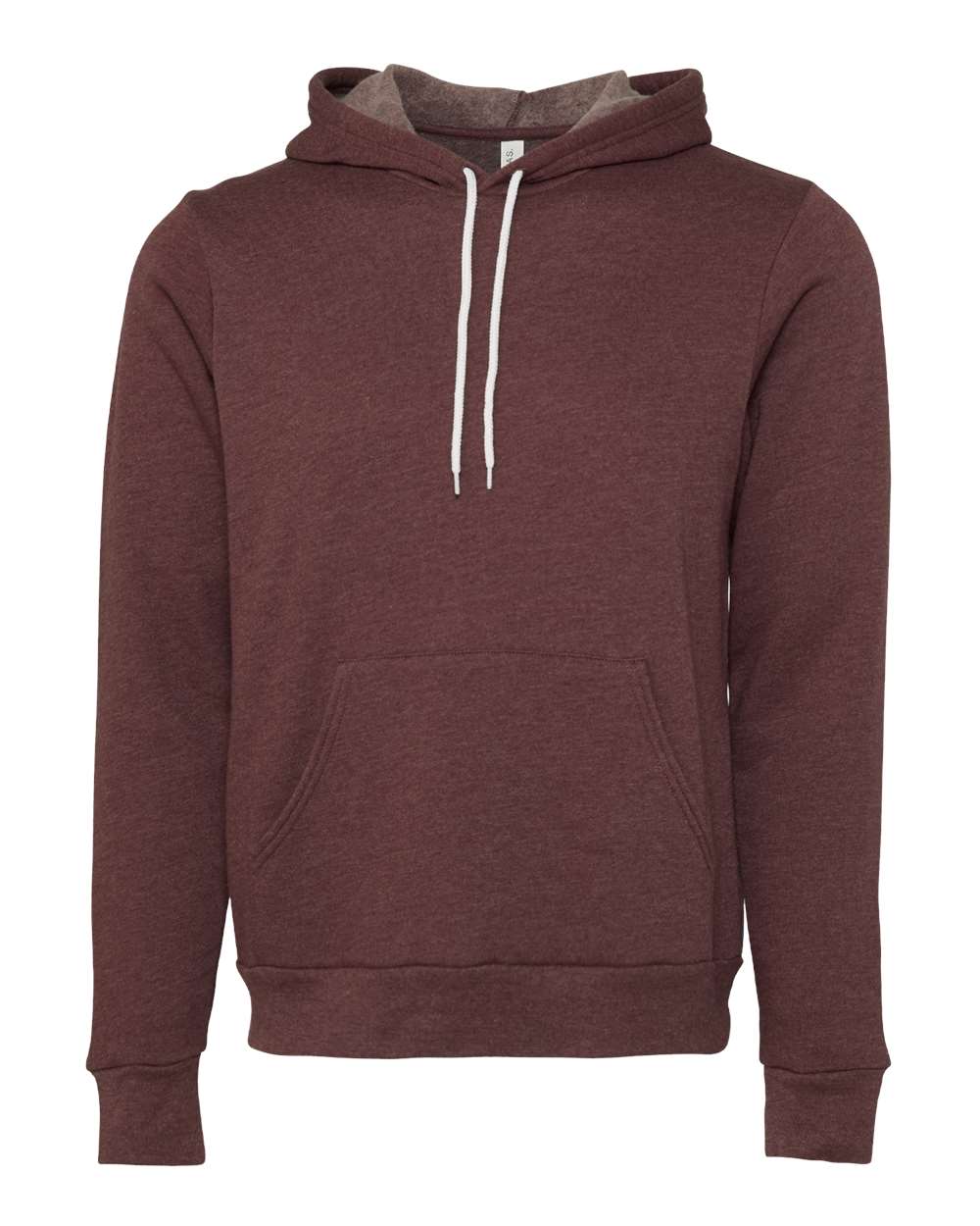 BELLA + CANVAS Unisex Sponge Fleece Hoodie 3719 #color_Heather Maroon