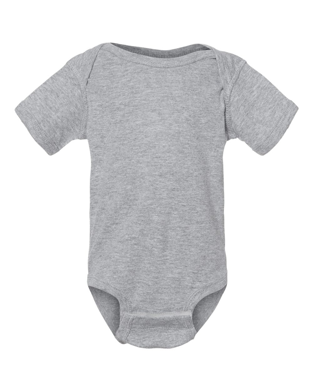 Rabbit Skins Infant Baby Rib Bodysuit 4400 #color_Heather
