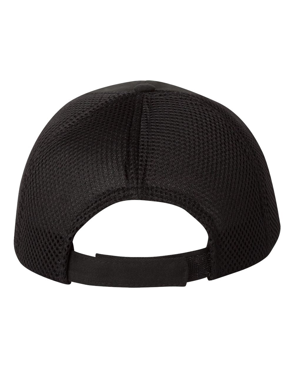 Black Color Sportsman Spacer Mesh-Back Cap Back View