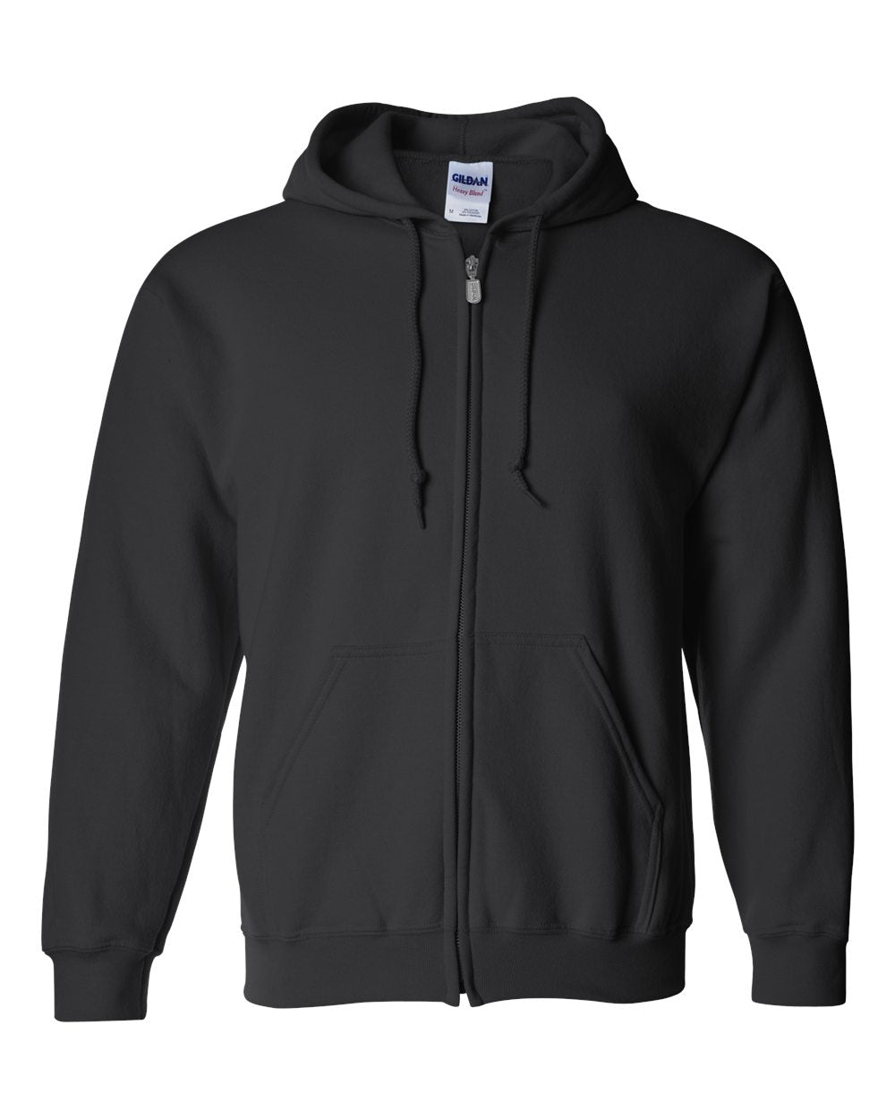 Gildan Heavy Blend™ Full-Zip Hooded Sweatshirt 18600 #color_Black