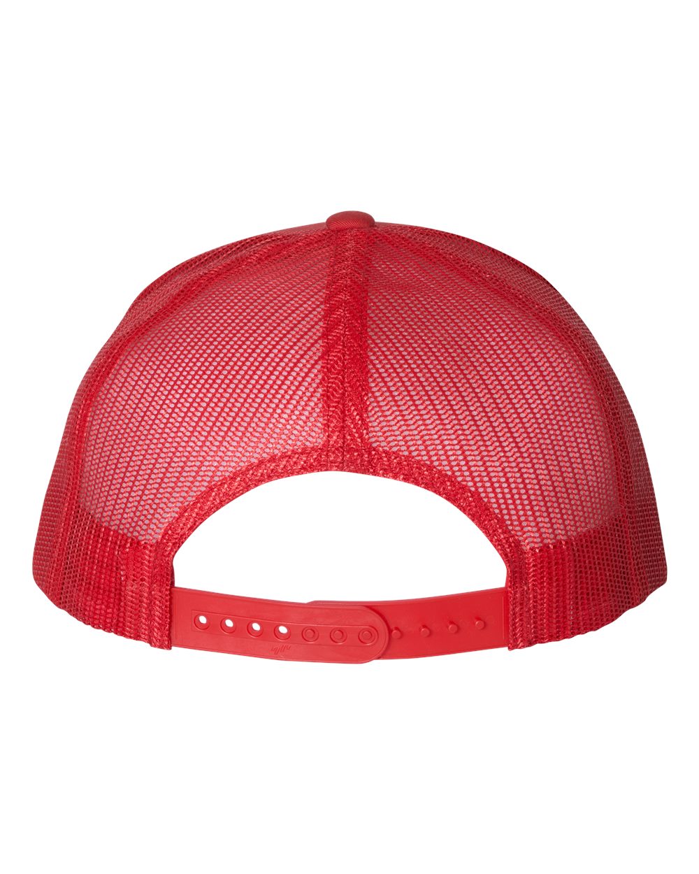YP Classics Flat Bill Trucker Cap 6006 Red Color Flat Bill Trucker Cap Back View