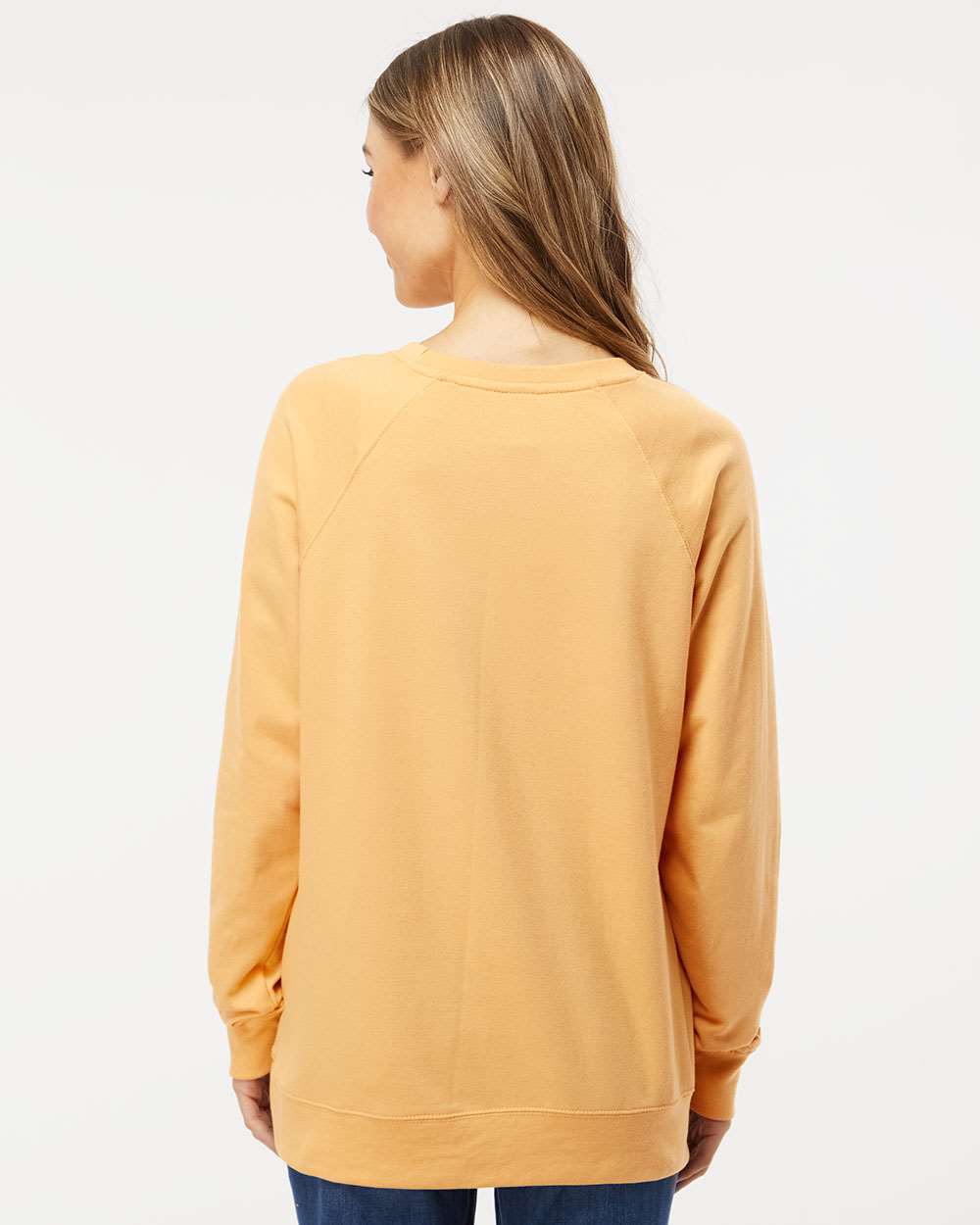Independent Trading Co. Icon Unisex Lightweight Loopback Terry Crewneck Sweatshirt SS1000C #colormdl_Harvest Gold