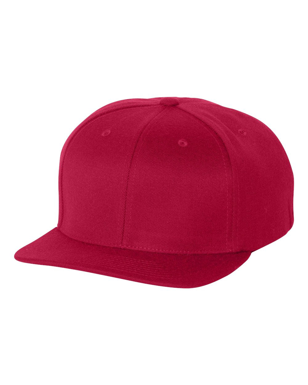 Flexfit 110® Flat Bill Snapback Cap 110F Red Color Flexfit 110® Flat Bill Snapback Cap