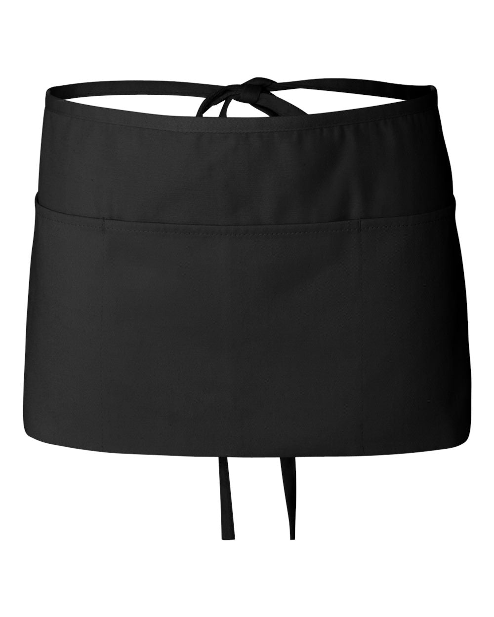Q-Tees Waist Apron with Pockets Q2115 #color_Black