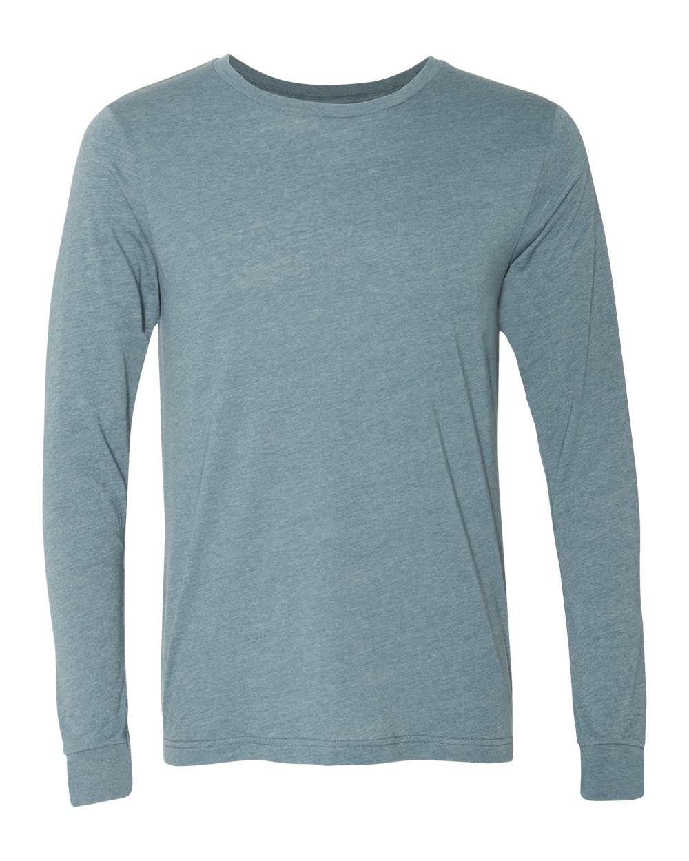 BELLA + CANVAS Unisex Heather CVC Long Sleeve Tee 3501CVC #color_Heather Slate