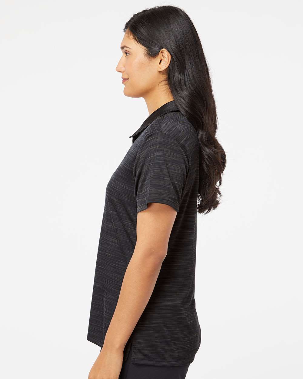 Adidas A403 Women's Mélange Polo #colormdl_Black Melange