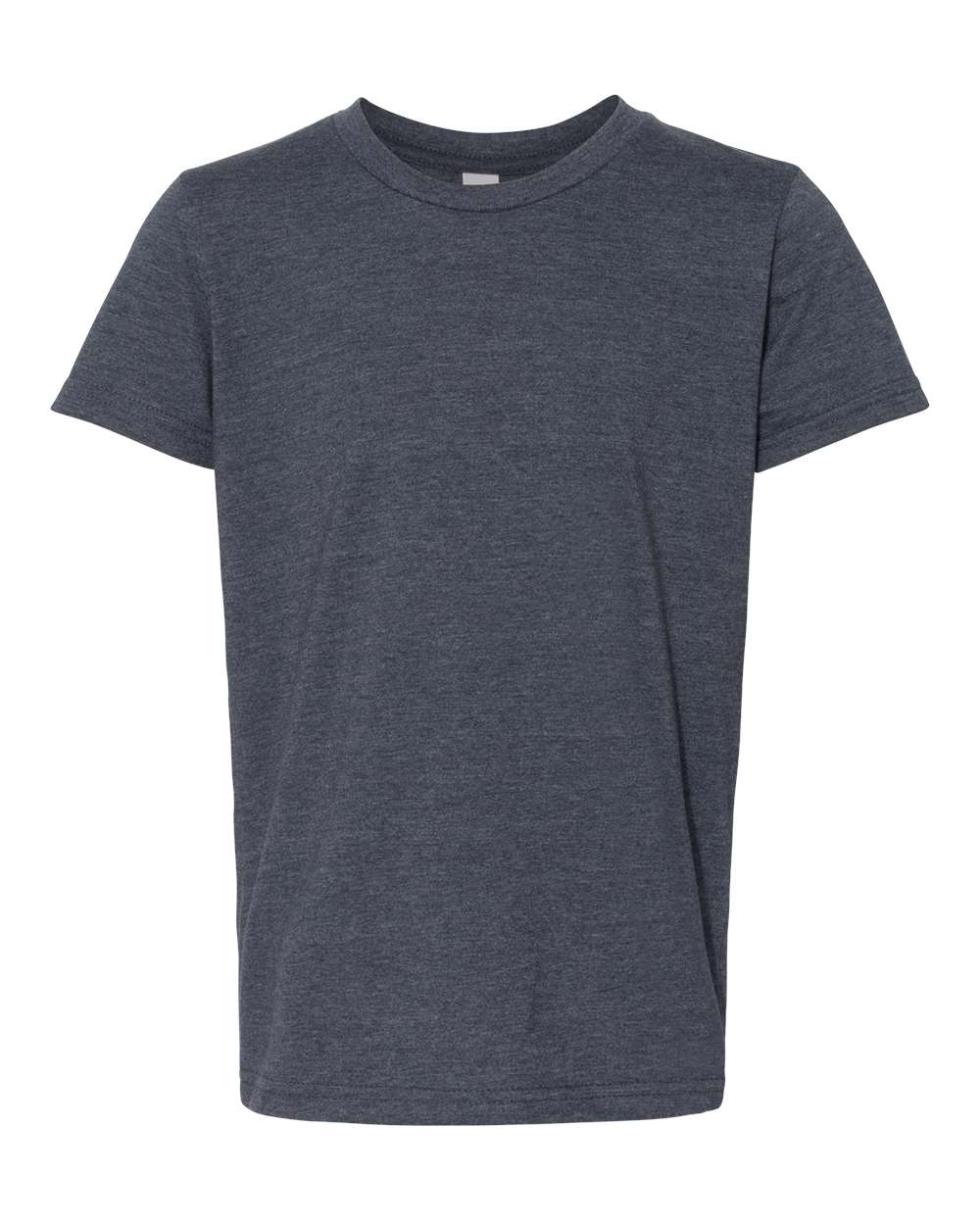 BELLA + CANVAS Youth CVC Unisex Jersey Tee 3001YCVC #color_Heather Navy
