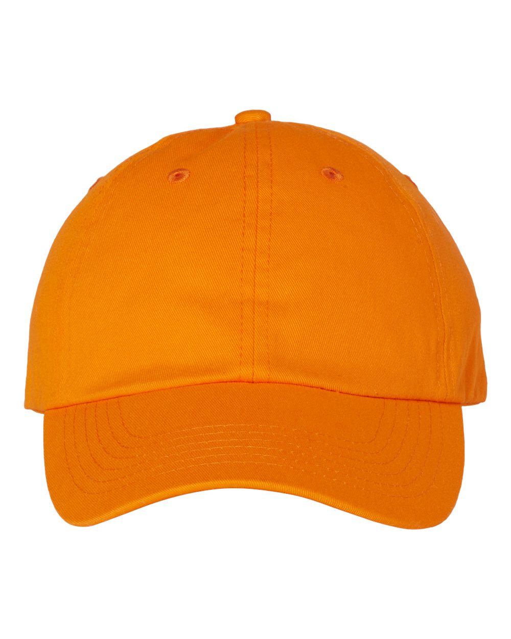 Neon Orange Color Adult Bio-Washed Classic Dad’s Cap