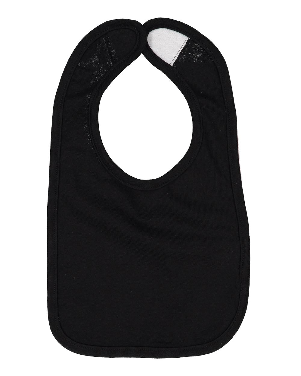 Rabbit Skins Infant Premium Jersey Bib 1005 #color_Black