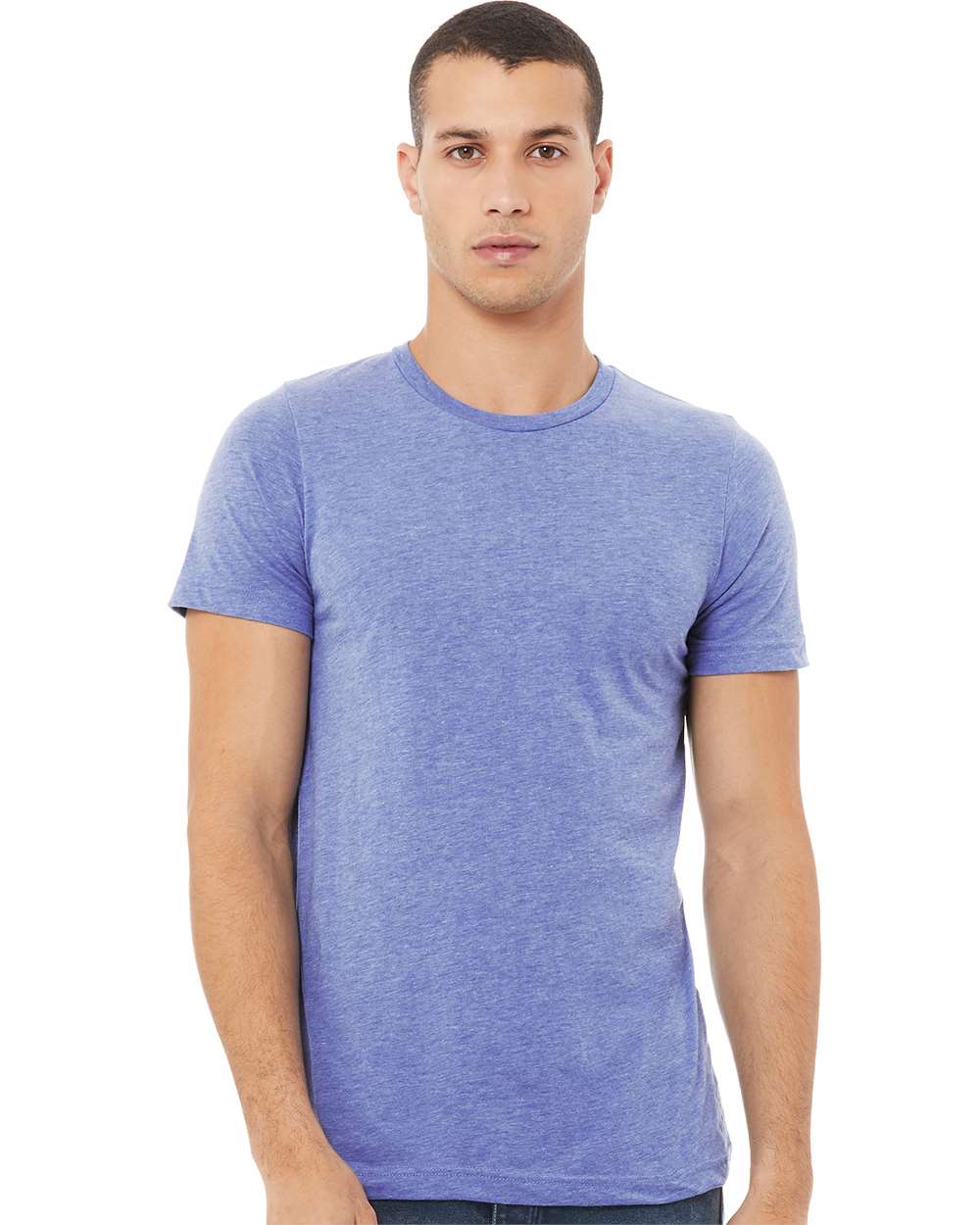 mdl Blue Triblend Color Unisex Triblend Tee