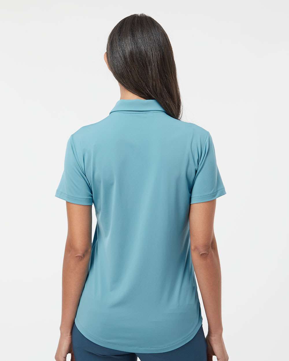 Adidas A515 Women's Ultimate Solid Polo #colormdl_Hazy Blue