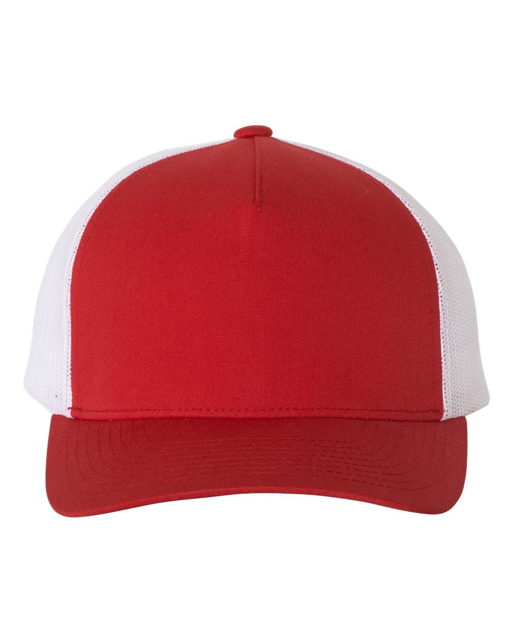 Red and White Color Retro Trucker Cap