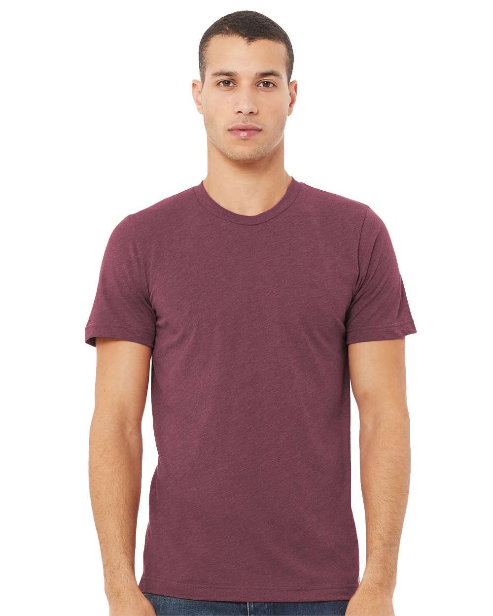 mdl Maroon Triblend Color Unisex Triblend Tee