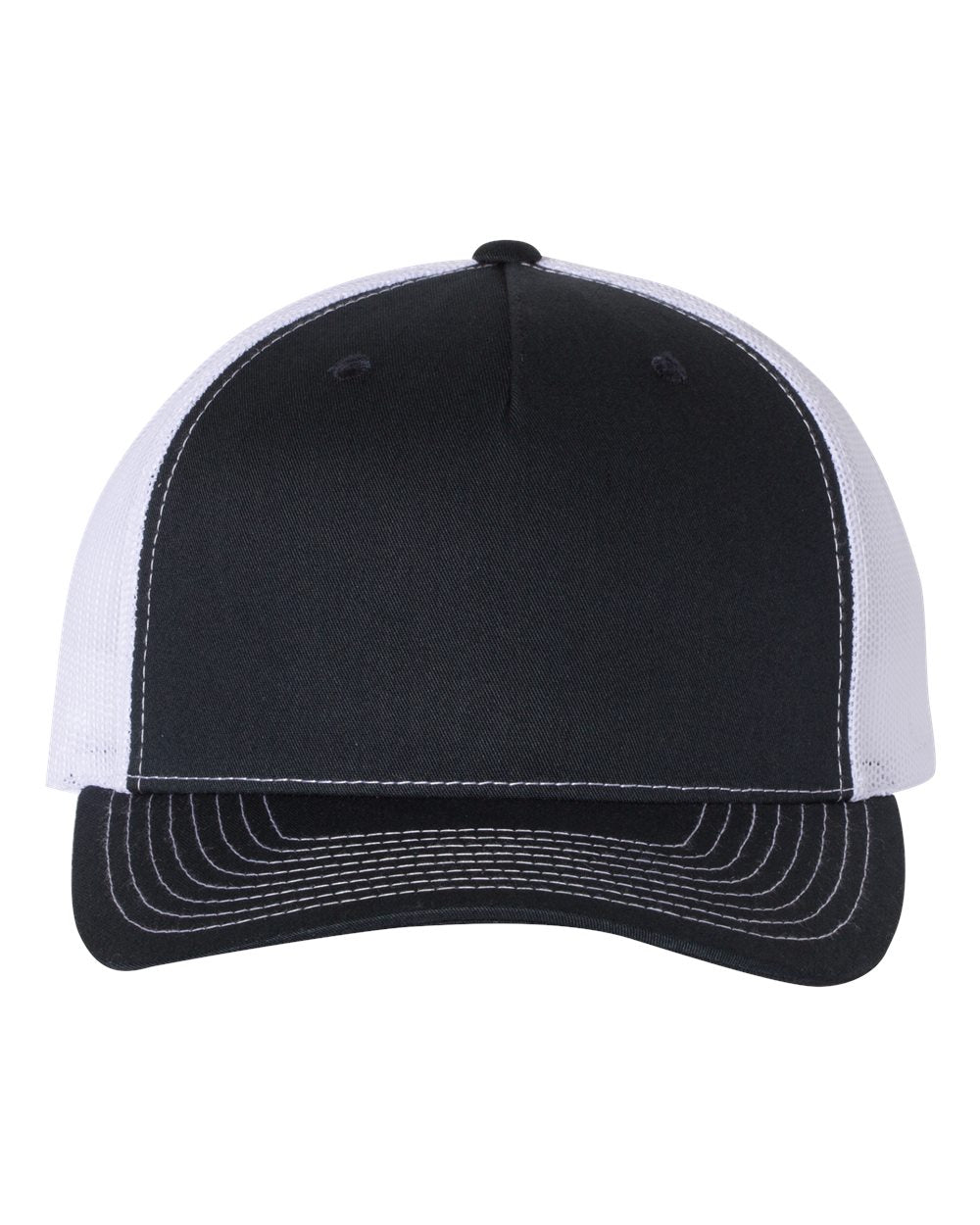 Navy and White Color Five-Panel Trucker Cap Back View Back View