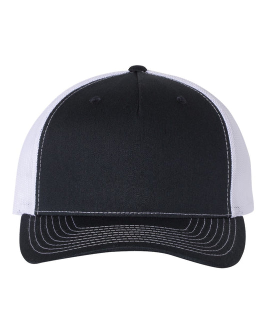 Navy and White Color Five-Panel Trucker Cap Back View Back View