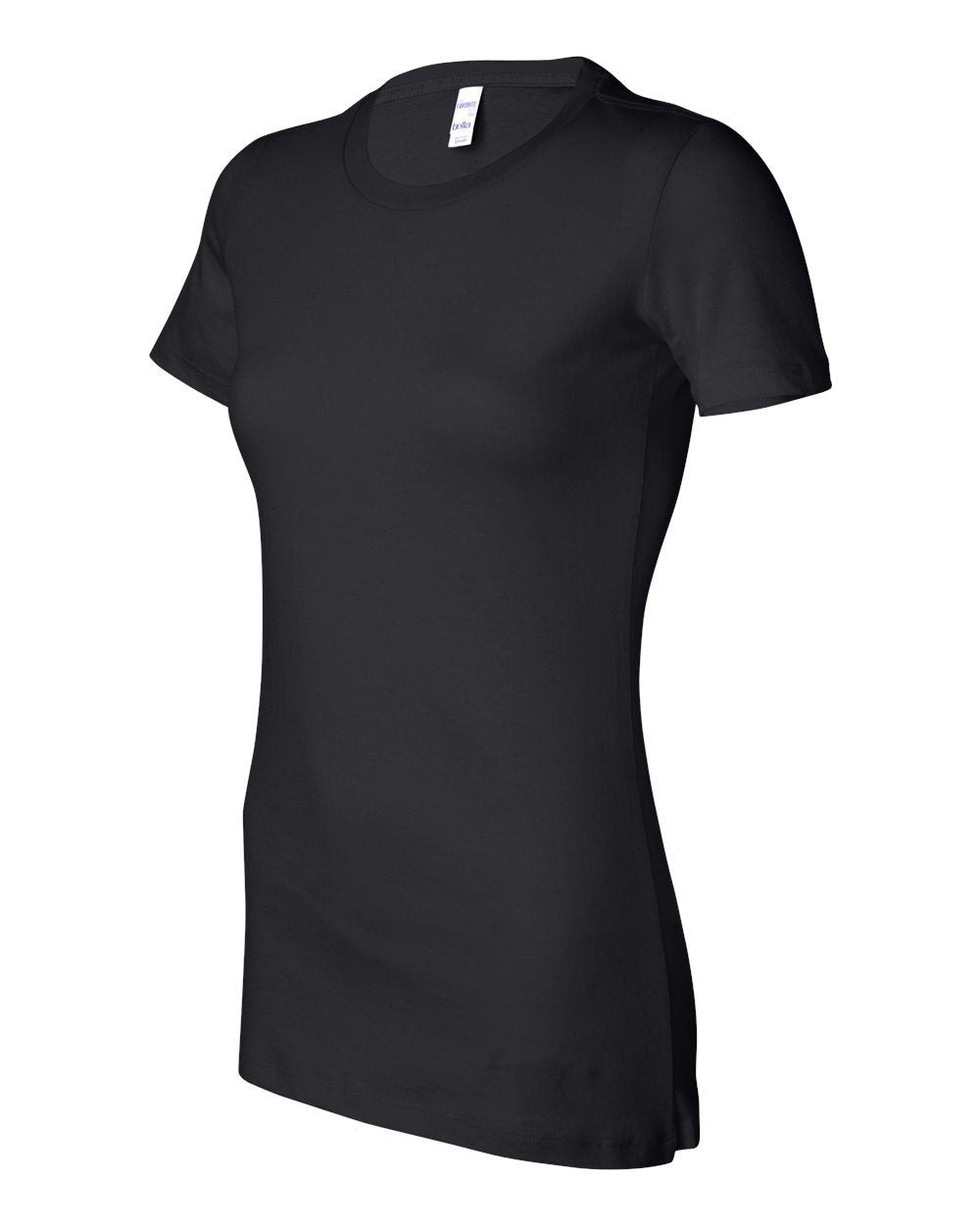 Black Color Women's Slim Fit Tee