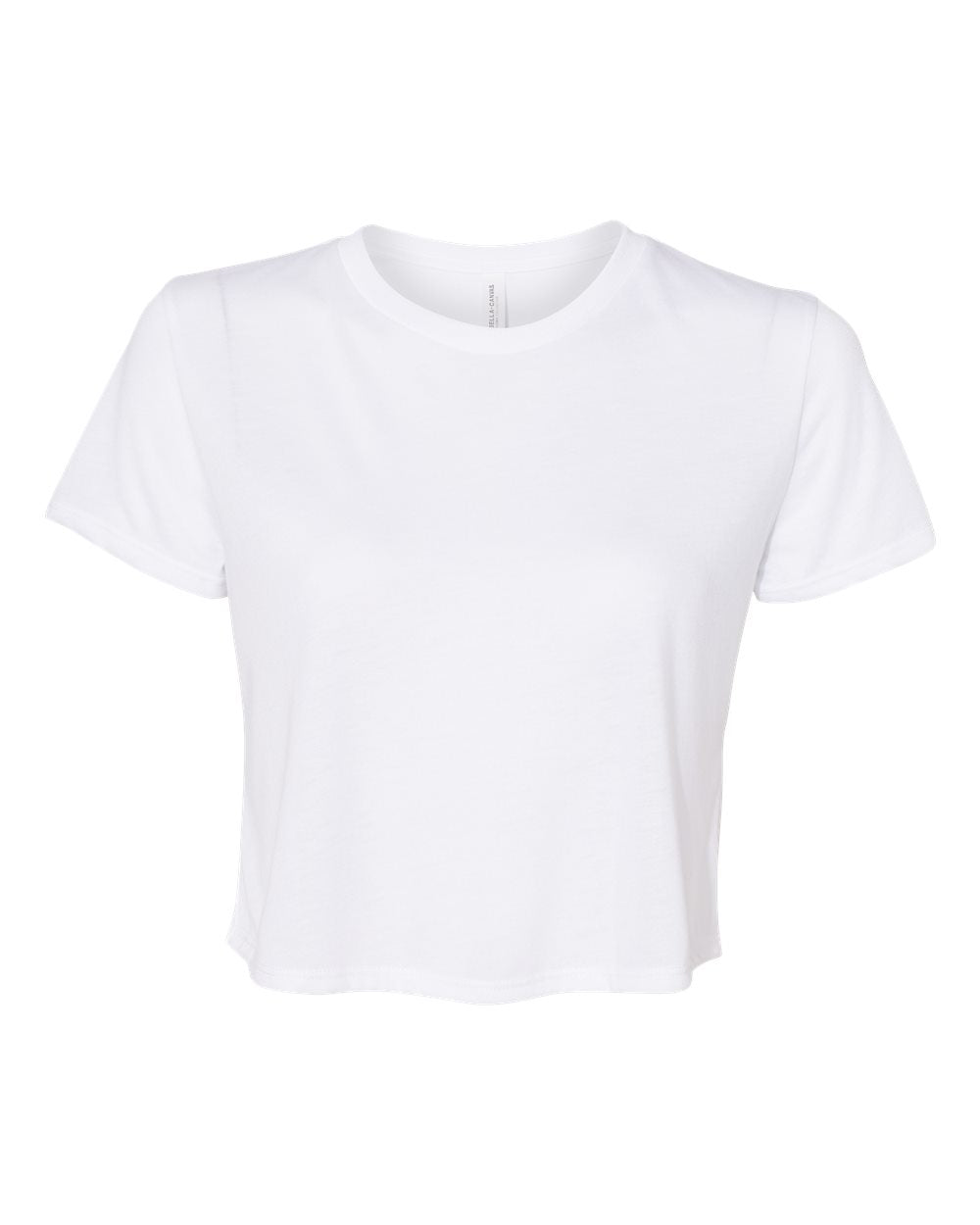 White Color Women’s Flowy CropTee