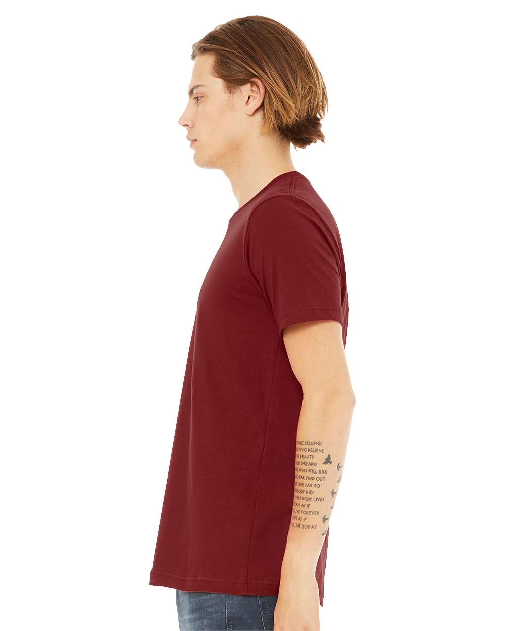 mdl Cardinal Color BELLA + CANVAS Unisex Jersey Tee