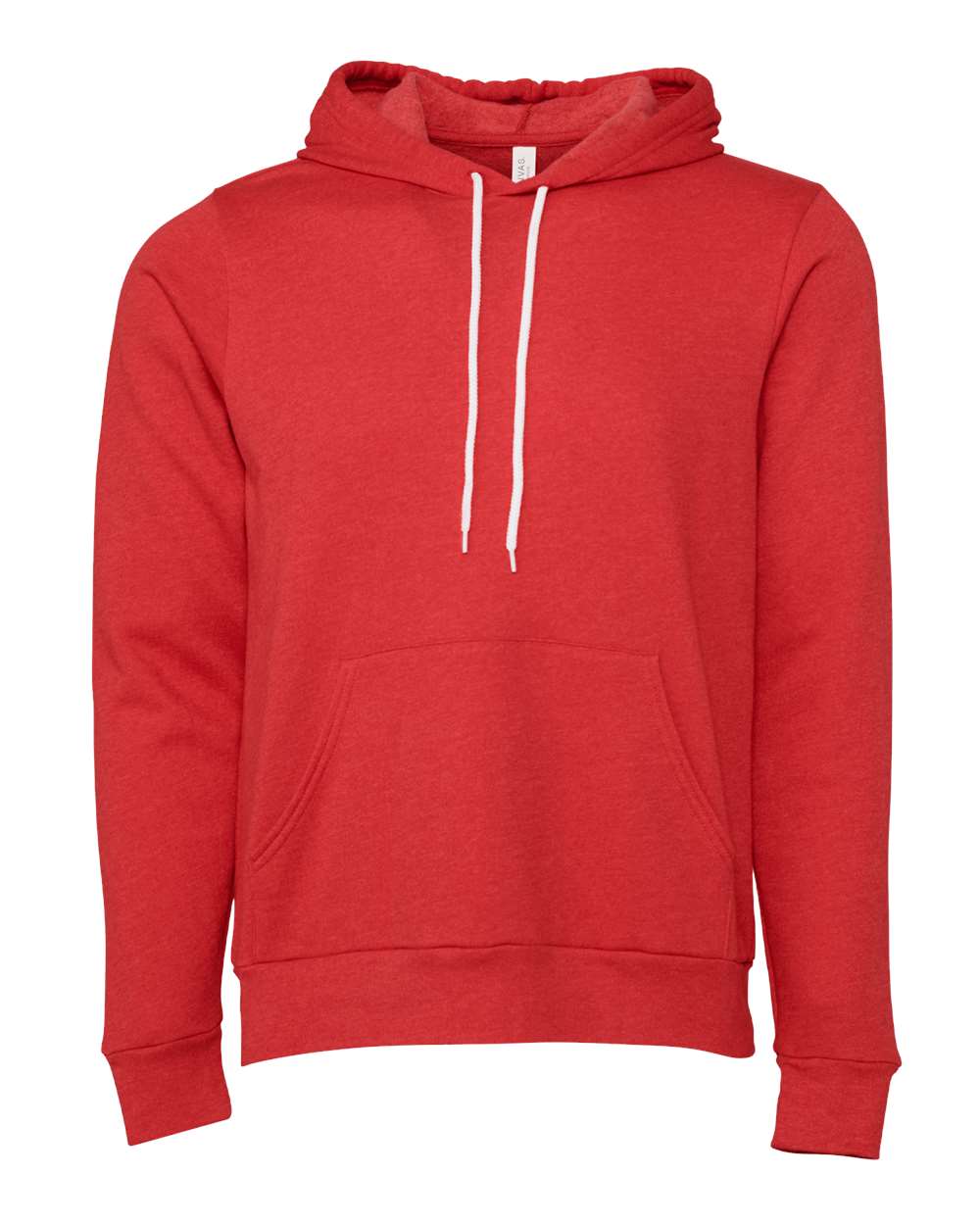 BELLA + CANVAS Unisex Sponge Fleece Hoodie 3719 #color_Heather Red