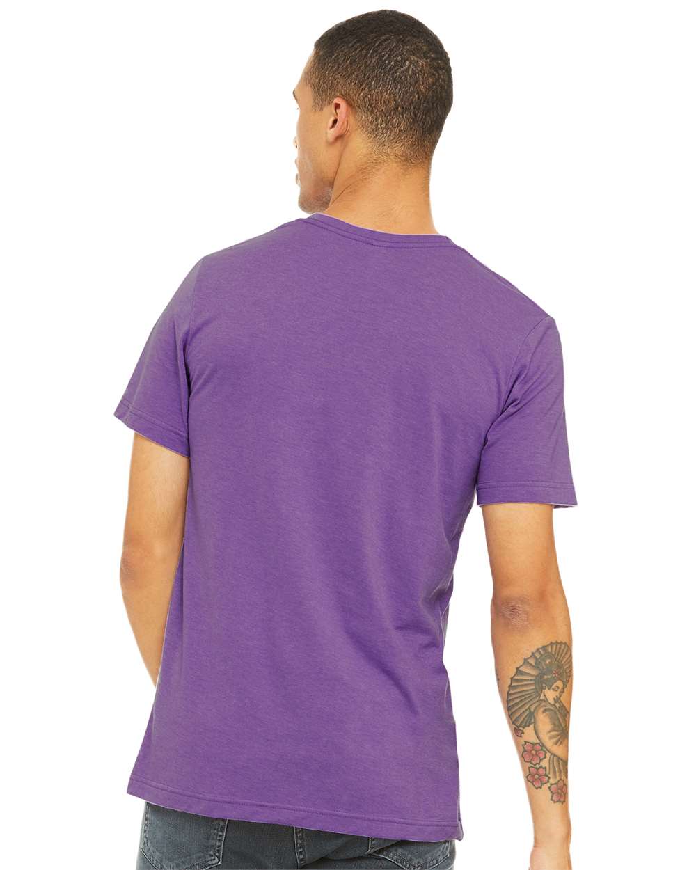 BELLA + CANVAS Unisex Triblend Tee 3413 #colormdl_Purple Triblend