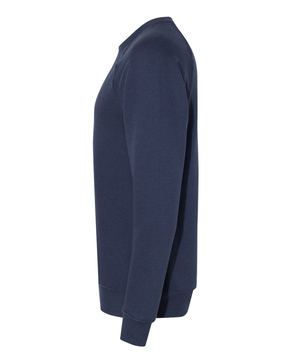 Navy Color Unisex Sponge Fleece Raglan Crewneck Sweatshirt