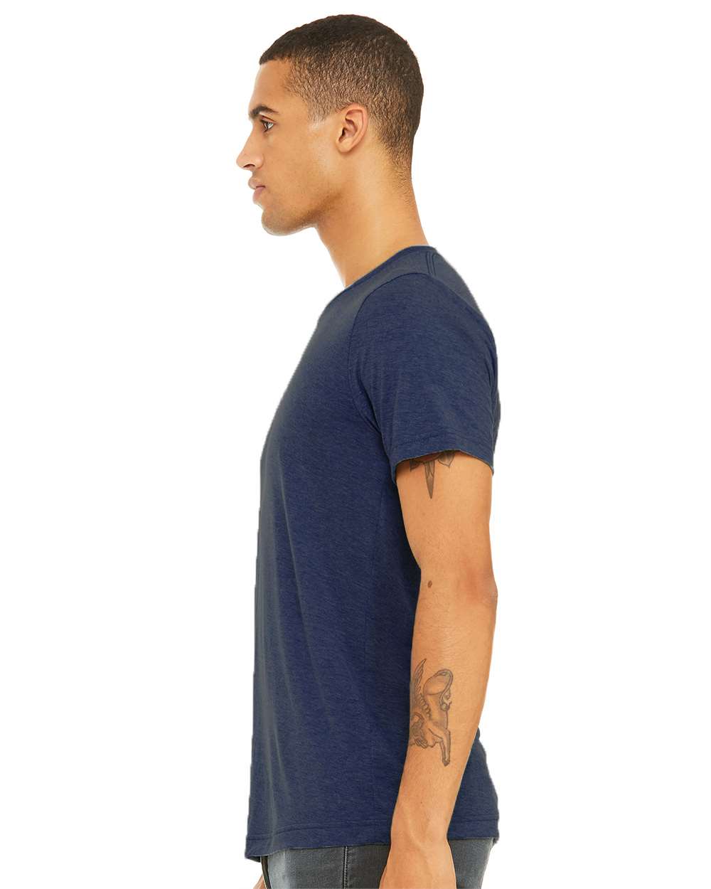 BELLA + CANVAS Unisex Triblend Tee 3413 #colormdl_Navy Triblend