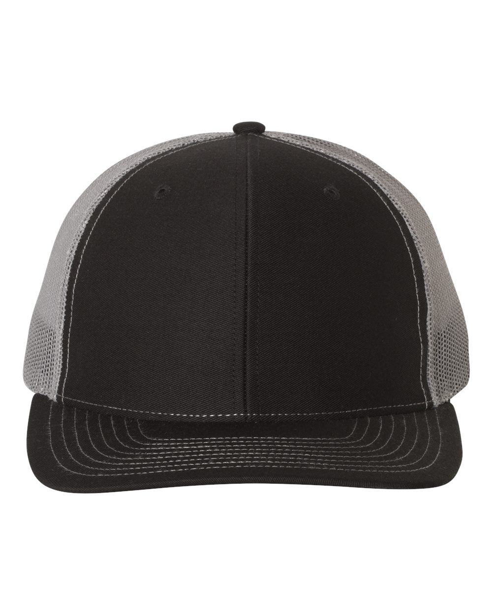 Black and Charcoal Color Adjustable Snapback Trucker Cap