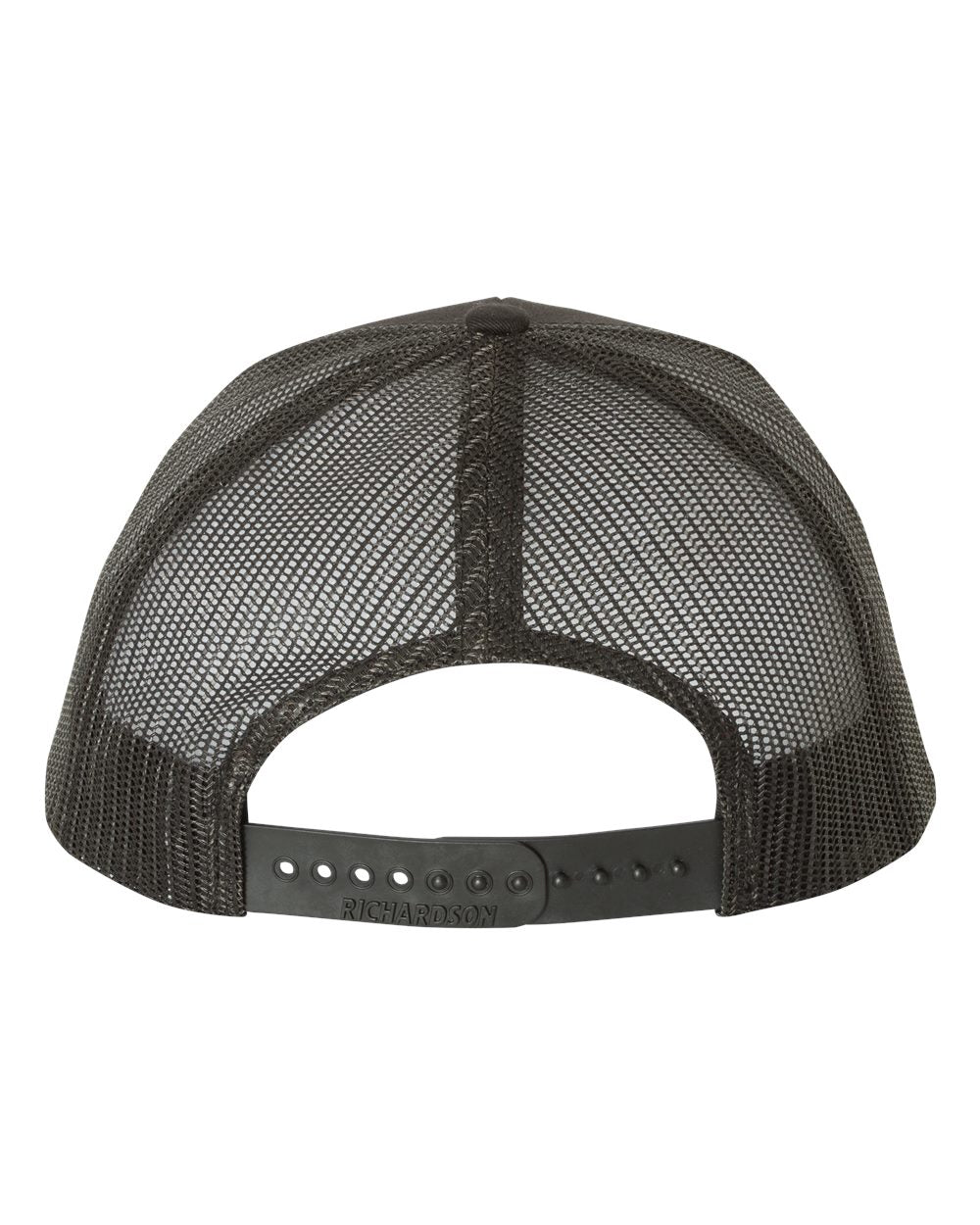 Black Color Adjustable Snapback Trucker Cap Back View