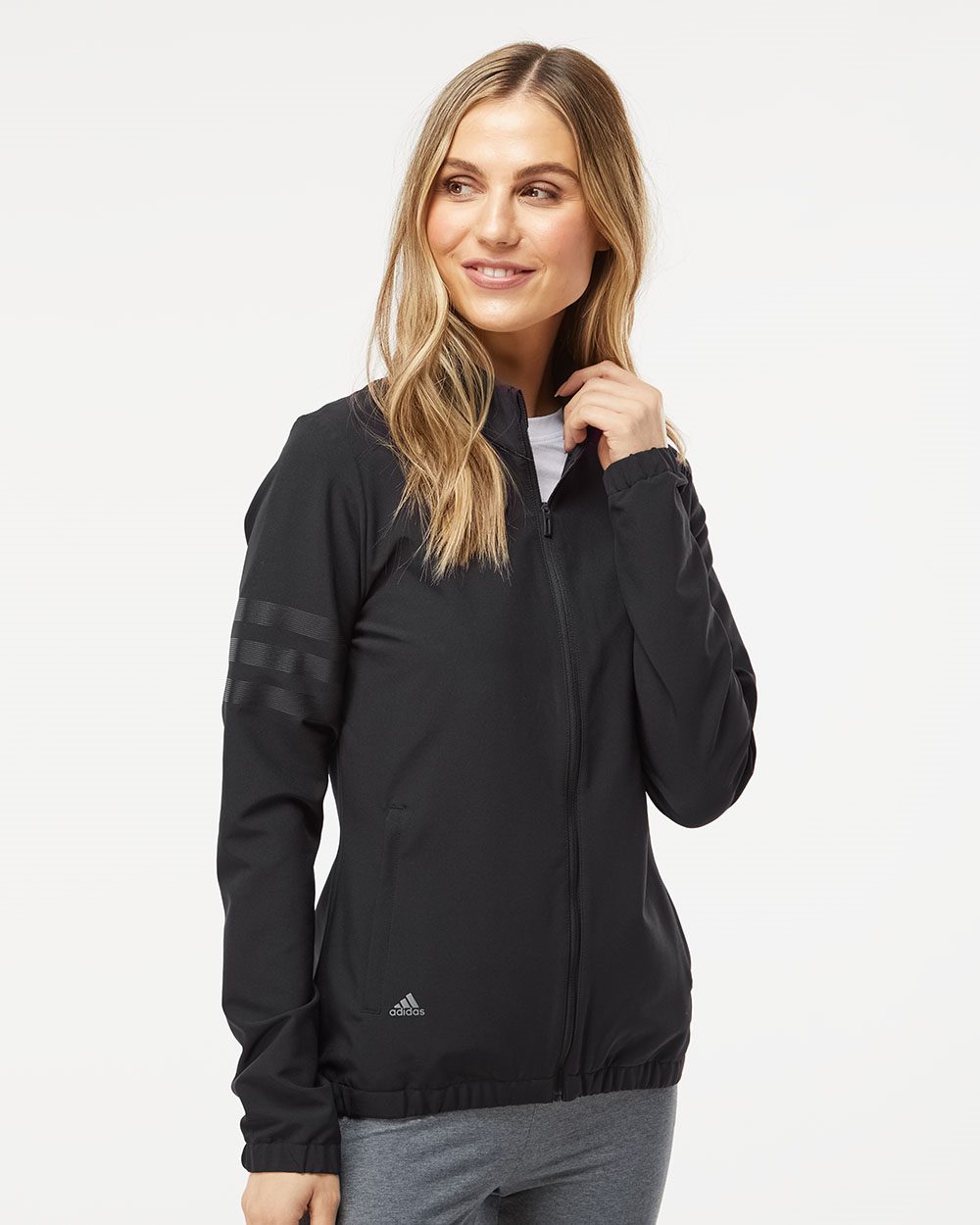 Adidas A268 Women's 3-Stripes Full-Zip Jacket