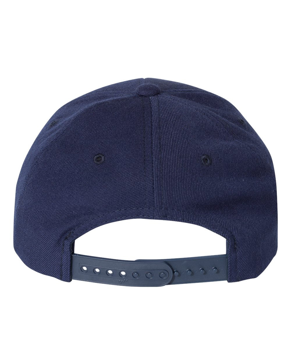 Navy Color Premium Curved Visor Snapback Cap Back View Back View