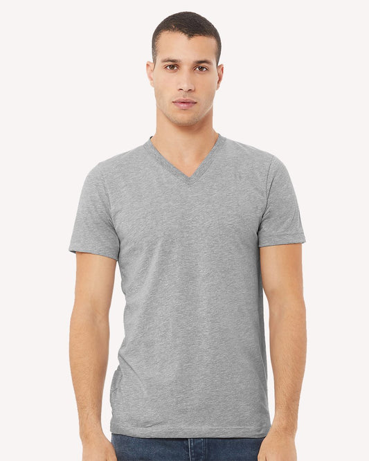 BELLA + CANVAS Unisex Heather CVC V-Neck Tee 3005CVC