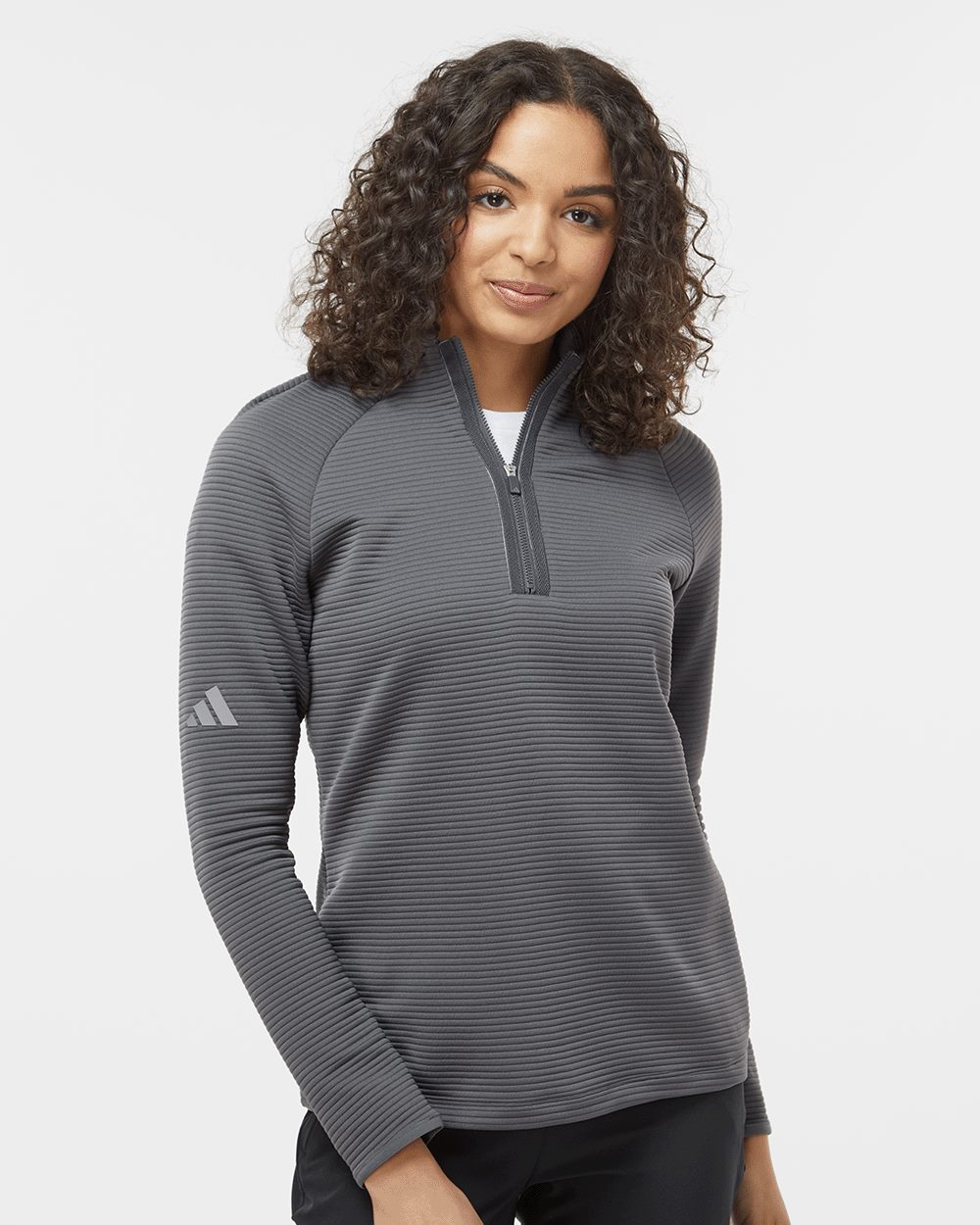 Adidas A589 Women's Spacer Quarter-Zip Pullover