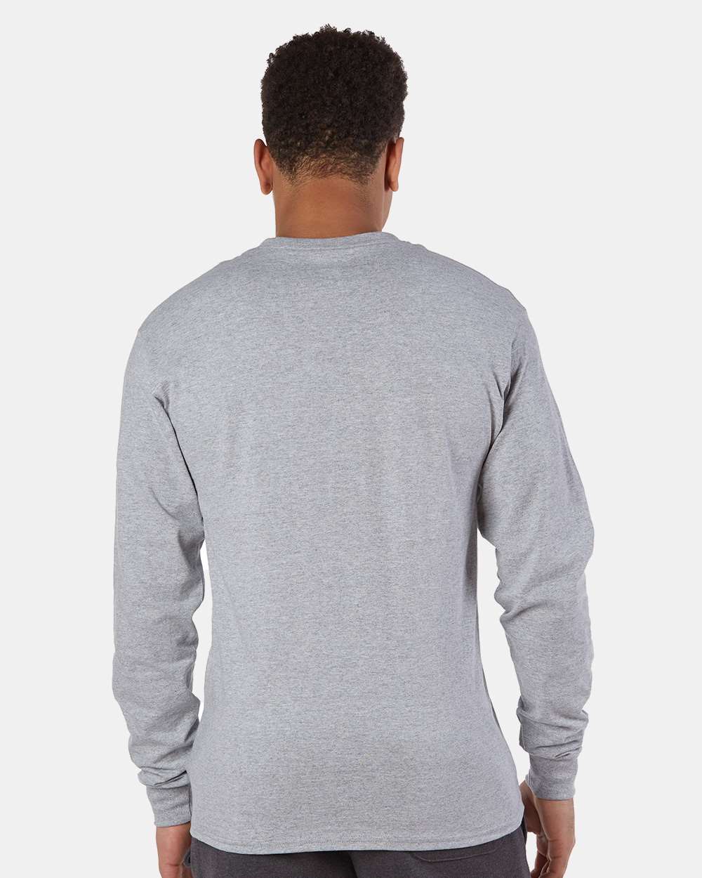 Champion Long Sleeve T-Shirt CC8C #colormdl_Light Steel