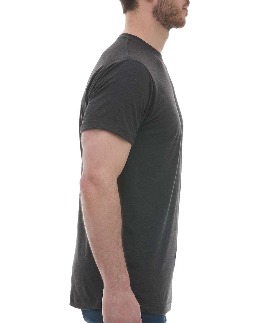 M&O Deluxe Blend T-Shirt 3541 #color_Heather Graphite