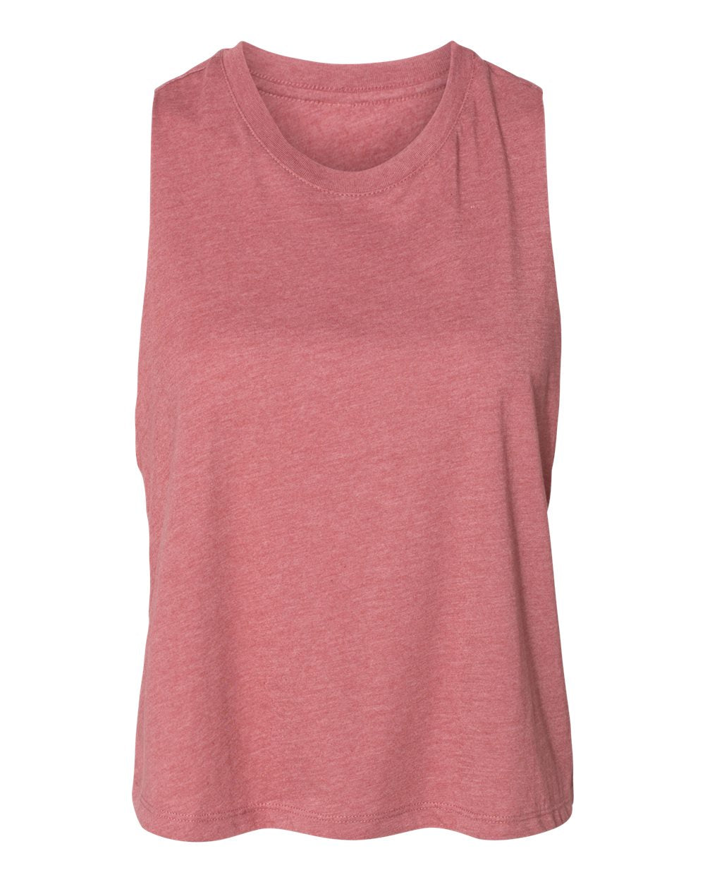 Heather Mauve Color Women's Racerback Crop Tank