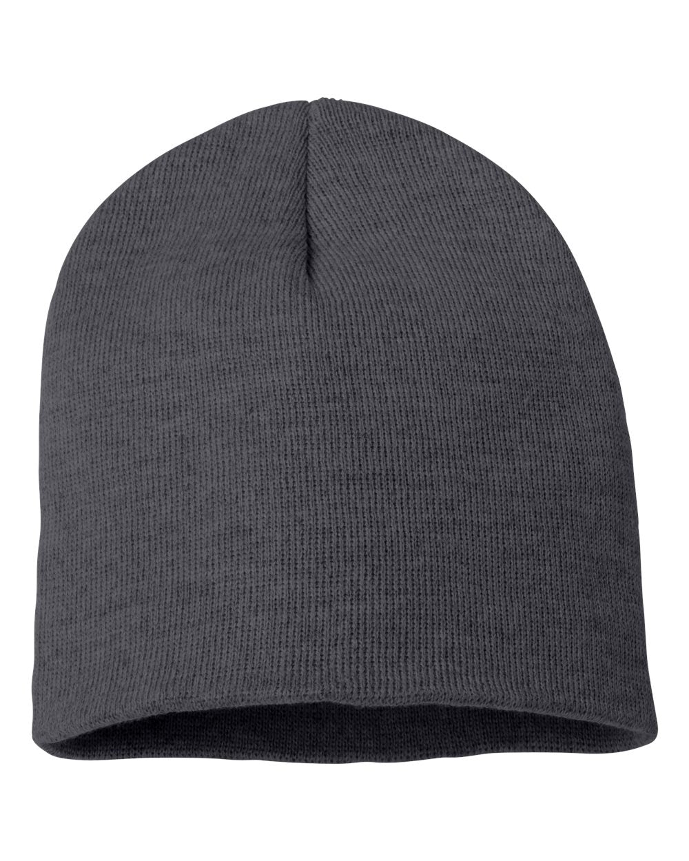 Heather Charcoal Color Sportsman 8" Knit Beanie