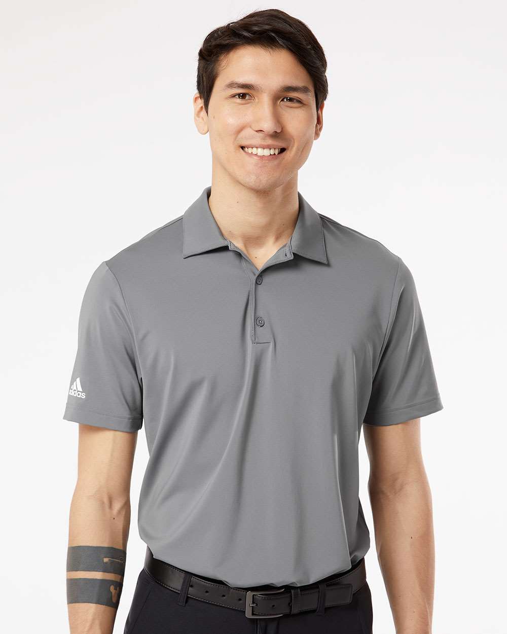 Adidas A514 Ultimate Solid Polo #colormdl_Grey Three