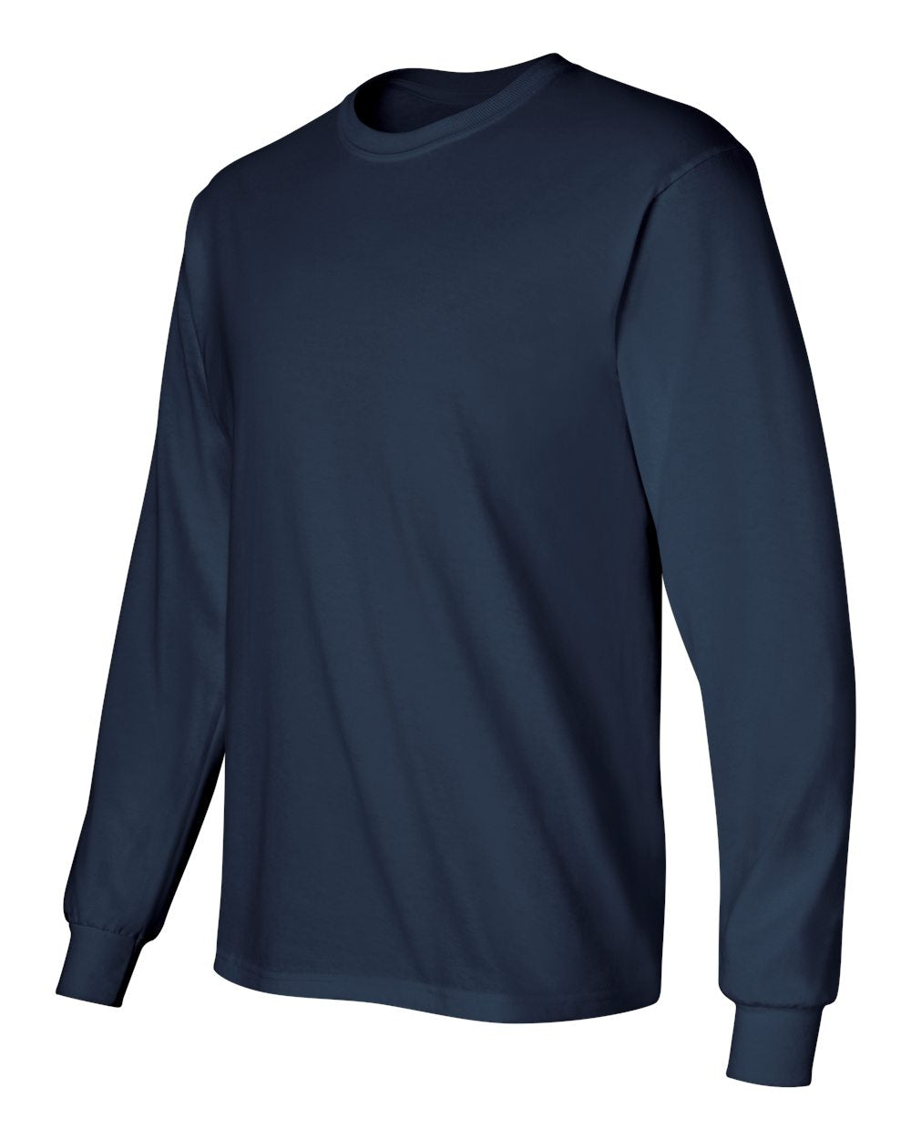 Gildan Ultra Cotton® Long Sleeve T-Shirt 2400 #color_Navy