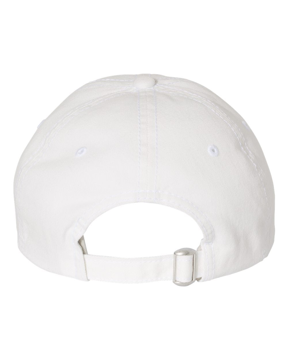 White Color Sportsman Pigment-Dyed Cap Back View