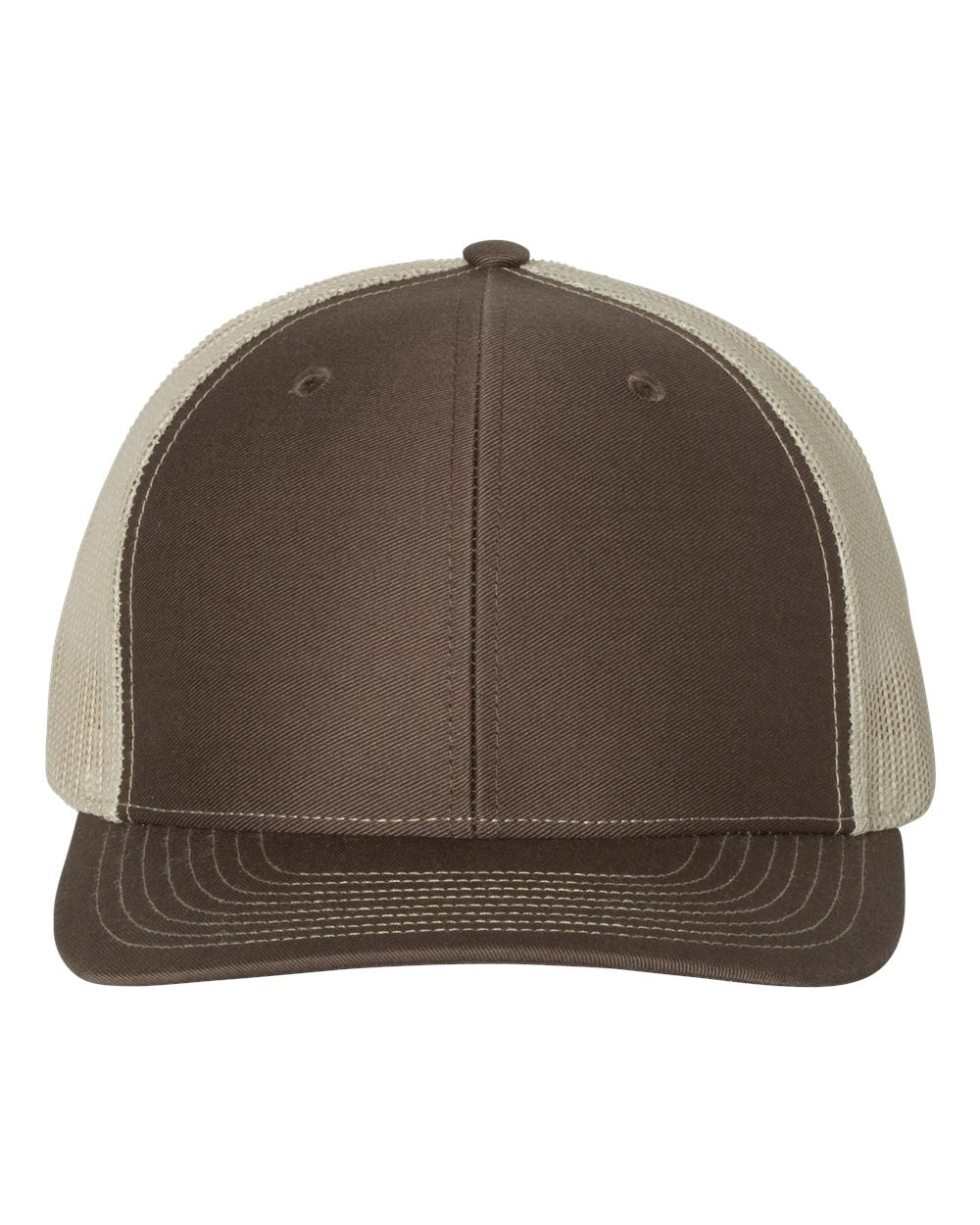Brown and Khaki Color Adjustable Snapback Trucker Cap